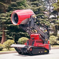 Robot Pengendali Jarak Jauh dengan Sistem Pembuangan Asap, Hidrolik, dan Kemampuan Atasi Rintangan Segala Medan untuk Pemadam Kebakaran di Area Berbahaya dan Penanganan Darurat