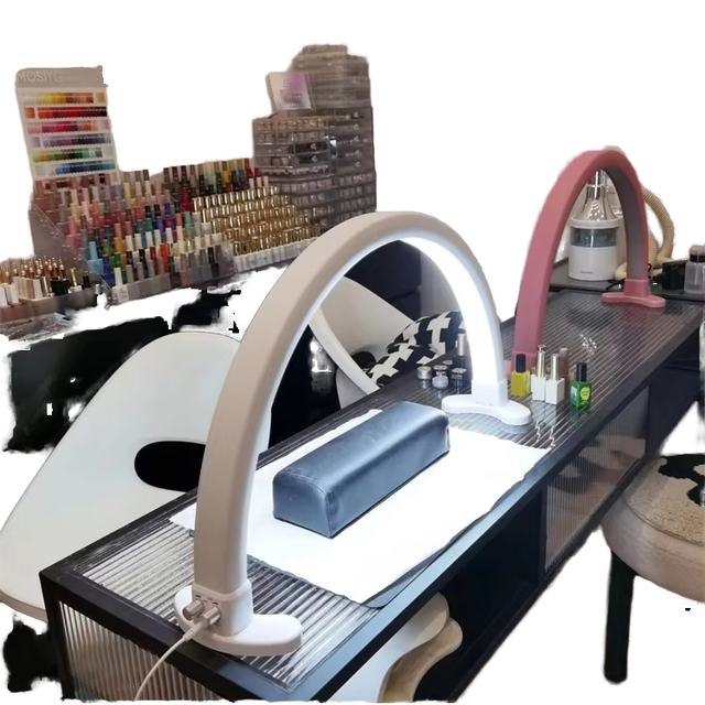 Hot Sale Half Moon U Shape LED Beauty Light Fixture Professional Desk Lamp for Nail Salon Lash & Tattoo Wholesale & Custom Brand