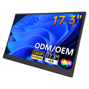 จอภาพพกพาขนาด 17.3 นิ้ว ความละเอียด Full <span class=keywords><strong>HD</strong></span> 60Hz พร้อมหน้าจอ IPS แบบ Type C และลำโพงในตัว สำหรับขยายหน้าจอแล็ปท็อป - Product Image 1