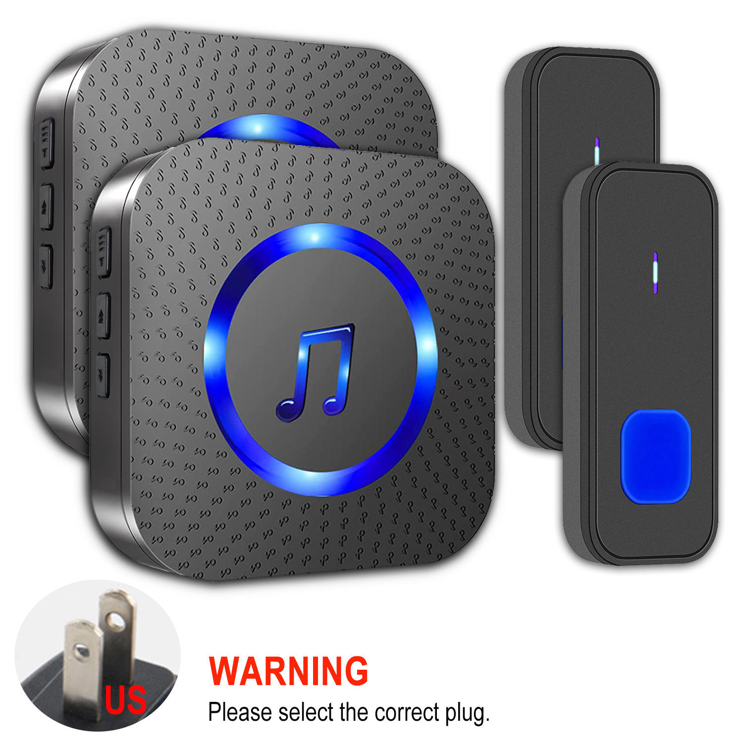 2 émetteurs 2 récepteurs - Prise US