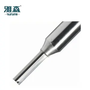 YASEN manufacture wholesale tungsten carbide TCT 2 flutes straight bits cnc machining end mill