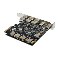 Carte d'acquisition de vision industrielle interne PCIe X4 ASM3142 USB3.1 10 Gbit/s 3A2C pour PC en stock