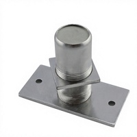 Accessoires modernes pour porte extérieure de chambre, pêne anti-poussière en laiton sans verrouillage avec plaque pour vis de fixation encastrée