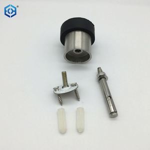 ที่กั้นประตูสเตนเลสแบบติดพื้นทรงกลม - Product Image 3