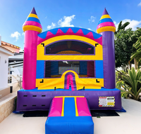 Château gonflable PVC commercial extérieur sur le thème de la princesse, structure de saut gonflable, château gonflable à souffler