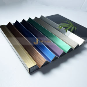 LL118 304 Grade Brushed Stainless Steel Border <b>Edge</b> Tile Metal <b>Trim</b> Strip L Shape <b>Flexible</b> <b>Edge</b> Profile for Apartment Use - Product Image 5