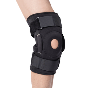 <span class=keywords><strong>Rodillera</strong></span> Ortopédica Funcional Abierta <span class=keywords><strong>con</strong></span> Rótula, de Neopreno Negro, Suave, Ligera, Transpirable y Estabilizadora - Product Image 1