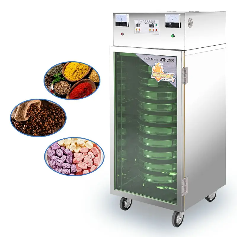 210B High Quality Heat Dyring Machine Dehydrator Fruit Vegetable Dryer Machine Tea Grains Nuts Beans Dehydration Machine