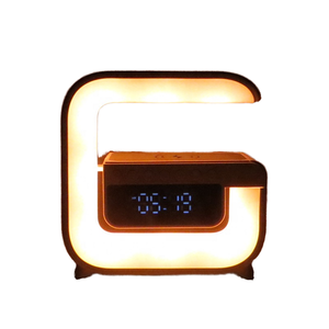 <span class=keywords><strong>Mini</strong></span> G3 RGB ánh sáng loa đồng hồ báo thức 15W sạc không dây đứng pad cho iPhone Samsung nhanh Trạm Sạc - Product Image 4