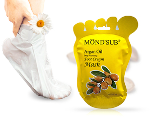 Calcetines Mascarilla Veganos OEM para el Cuidado de los Pies, Sin Desprendimiento, Hidratantes con Urea, Miel, Aceite de Argán y Ácido Hialurónico - Product Image 4