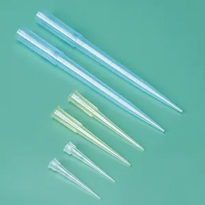 Transparent 1000ul Universal Yellow Blue Clear Pipette Tips Non-filter Micropipette Tips For Lab Consumables