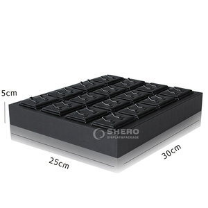 ถาดใส่เครื่องประดับหนัง PU คุณภาพสูงระดับพรีเมียม  สีและขนาดสั่งทำได้ สำหรับเก็บและโชว์แหวน จี้ ต่างหู - Product Image 5