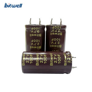 อัลตราคาปาซิเตอร์2.7V ทรงกระบอกชนิด bwm <span class=keywords><strong>100F</strong></span> bitwell สำหรับระบบนำทางดีวีดีในรถยนต์ - Product Image 5