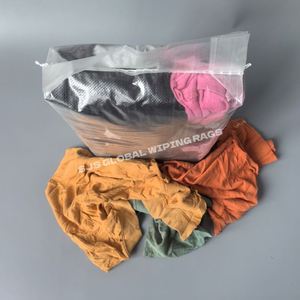 Paños de Limpieza de Algodón Reciclado de Alta Calidad, 10KG 25KG, Tela de Colores Variados, 100% Algodón, a Granel, Industriales - Product Image 1