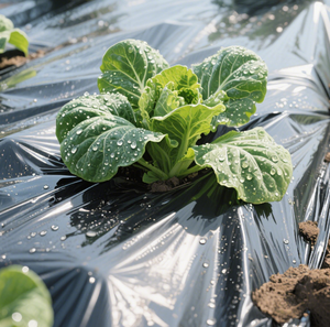 Film de paillage agricole à effet de serre en PE réfléchissant dégradable noir argenté pour utilisation protectrice des fraises - Product Image 4