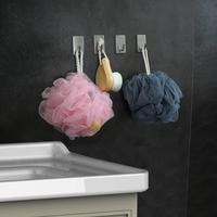 Crochet mural adhésif en acier inoxydable 304, pour la cuisine, la salle de bain, la douche