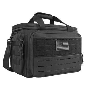 Molle Duffle Tactical Gun Range Bag avec 6 emplacements pour magazines Sac à bandoulière de tir pour accessoires de chasse Outils Sac de messager pour hommes - Product Image 1