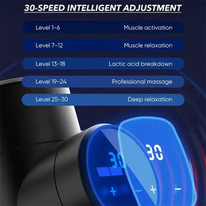 เครื่องนวดกล้ามเนื้อด้วยไฟฟ้าขนาดเล็กแบบไร้แปรงถ่านสำหรับนวดกล้ามเนื้อมีเนื้อเยื่อส่วนลึกสำหรับสุขภาพในบ้าน - Product Image 6