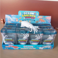 Jouet promotionnel Squishy Crabe Océanique, Bloc de Construction Sonore à Presser, Jouet Sensoriel Manuel Animal Marin Anti-Stress