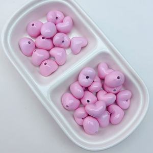 Wholesale Multi Colors Heart Shaped <strong>Beads</strong> Acrylic <strong>Beads</strong> Chunky Loose <strong>Plastic</strong> <strong>Bead</strong> for Diy Jewelry Making Accessories - Product Image 4