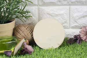 JUNJI cerchi rotondi in <span class=keywords><strong>legno</strong></span> non finiti, sottili fette di <span class=keywords><strong>legno</strong></span> intaglio rotondo per artigianato, pittura, scrittura, intaglio - Product Image 6