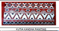 Handmade <b>White</b> On Red Batik Fabric With Peacock And Mandala Patterns Silk Screen Printed <b>Hanging</b> Decor - Product Image 2