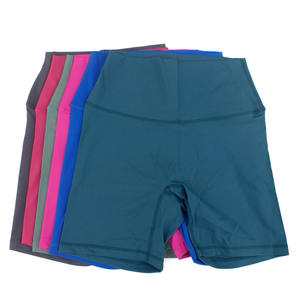 Shorts Yoga Nylon Femmes Serré Haute Élastique Quart Shorts De Sport Taille Haute Serré Femmes Athlétique Shorts - Product Image 4