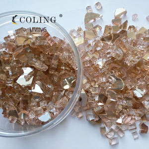 Vidrio Templado Reflectante Azul Cobalto <span class=keywords><strong>de</strong></span> 10 Libras y 1/2 Pulgada para <span class=keywords><strong>Chimenea</strong></span>, Brasero, Mesa <span class=keywords><strong>de</strong></span> Brasero para Exteriores, Gas Natural - Product Image 4