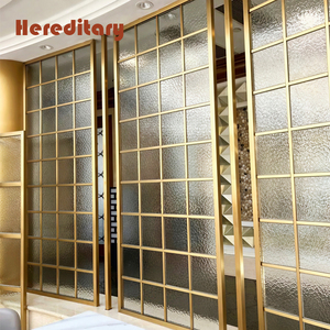 ฉากกั้นห้องกระจกสแตนเลสภายในอาคาร ผนัง<span class=keywords><strong>กั้น</strong></span>สำนักงานกระจกหรูหราสำหรับล็อบบี้โรงแรม - Product Image 2