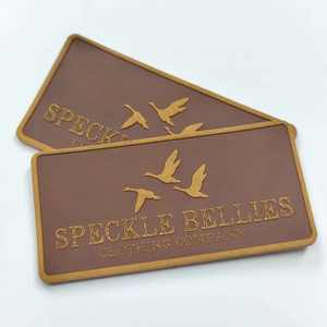 XP-Premium Private Label Collar de perro de cuero Etiquetas de logotipo de cuero en relieve personalizadas con monograma para marca de regalo de lujo - Product Image 3