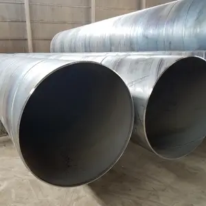 China Fabricante Hidrelétrica Projetos Penstock Tubo SSAW Tubo De Aço Espiral Tubo De Grande Diâmetro