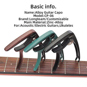 คาโป้กีตาร์วินเทจสังกะสีอัลลอย,คาโป้ขายส่งเพลงคุณภาพสูงปรับแต่งได้สำหรับกีตาร์และอูคูเลเล่ Longteam CP-06 - Product Image 2