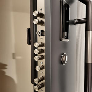 Maplemiles Nouveau design Portes <span class=keywords><strong>d</strong></span>'<span class=keywords><strong>entrée</strong></span> européennes <span class=keywords><strong>de</strong></span> luxe <span class=keywords><strong>Porte</strong></span> <span class=keywords><strong>d</strong></span>'<span class=keywords><strong>entrée</strong></span> en aluminium métal pour maisons Villa <span class=keywords><strong>Porte</strong></span> principale extérieure avant personnalisée - Product Image 3