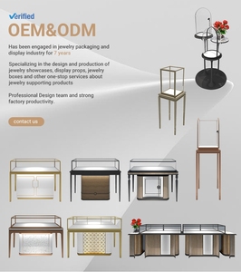 Nhà máy trực tiếp bán gỗ thép không gỉ Kính cổ trang sức hiển thị <span class=keywords><strong>Showcase</strong></span> - Product Image 5