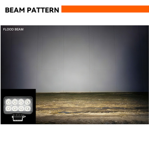 Hot bán 4.4 inch hình chữ nhật offroad làm việc xe tải ánh sáng dual-màu DRL off road <span class=keywords><strong>LED</strong></span> lái xe ánh sáng - Product Image 4