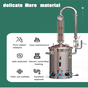 Extractor de Aceites Esenciales de Acero Inoxidable y Vidrio de Borosilicato, Sistema de Columna de Destilación con Malla Fina para Extracción Pura - Product Image 6