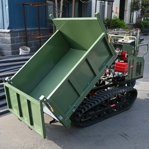 1, 5ton situs konstruksi teknik Dumpers Mini batu <span class=keywords><strong>Crawler</strong></span> truk sampah kendaraan Diesel karet <span class=keywords><strong>Crawler</strong></span> Transporter - Product Image 4