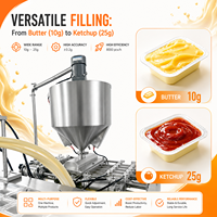 Machine d'emballage sous blister multifonctionnelle automatique pour beurre et vinaigrette en sachets de 10g, 20g, 25g