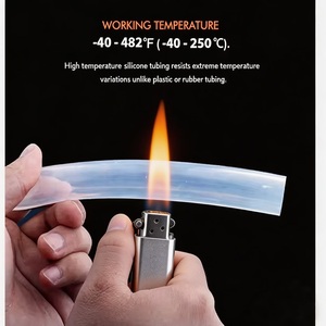 <span class=keywords><strong>Tuyau</strong></span> en silicone flexible résistant à la chaleur, de qualité médicale, alimentaire et industrielle, transparent - Product Image 3