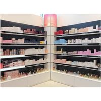 En bois comptoir d'affichage de parfum avec parfumerie meubles pour la décoration de la boutique de cosmétiques
