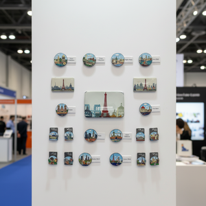 Aimants de réfrigérateur en cristal magnétique puissant pour la vente directe, aimants en verre personnalisés pour cadeaux - Product Image 6