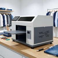 Imprimante à plat A3 mobile pour t-shirts, double tête d'impression XP600, machine d'impression rapide, imprimantes DTG pour les entreprises de vêtements