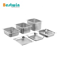 Buffet-Ausrüstung Edelstahl Perforierte Gastronorm-Behälter Dampfgarbehälter