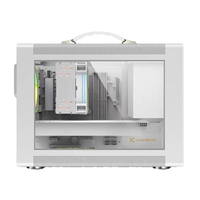 Boîtier d'ordinateur MATX portable, petit boîtier HTPC, boîtier de jeu pour PC de bureau, micro-ordinateur de table pour usage domestique