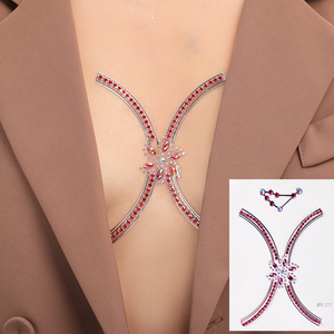 Autocollants <span class=keywords><strong>de</strong></span> tatouage temporaires personnalisés OEM, style américain, écologiques, en résine acrylique, <span class=keywords><strong>strass</strong></span>, imperméables, pour le <span class=keywords><strong>visage</strong></span> et le corps - Product Image 4