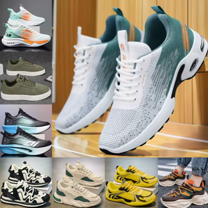 Zapatos Casuales Unisex, Parte Superior de PU de Color Mixto, Entresuela Transpirable de EVA, Suela de Goma, Zapatillas de Ocio para Todas las Temporadas - Product Image 5