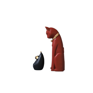 Estatua de gato y ratón, decoración artística personalizada, venta al por mayor - Product Image 3