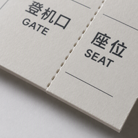 Étiquette de bagage vierge imprimable par transfert thermique direct avec logo personnalisé pour l'enregistrement à l'aéroport et la carte d'embarquement de l'avion