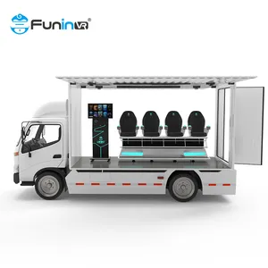 Commercio all'ingrosso nuovo attraente a buon mercato 6 sedie 32 pollici VR Mobile Truck Cinema 3 aggiornamenti mensili 1 film 8.5 KW gruppo elettrogeno a benzina