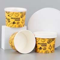 Gobelet à soupe en papier naturel, sans plastique, avec trou de ventilation, empilable, pour aliments chauds et froids, 8, 12, 16 oz, livraison rapide